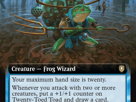 Twenty-Toed Toad (Extended Art) [Bloomburrow Commander] For Sale