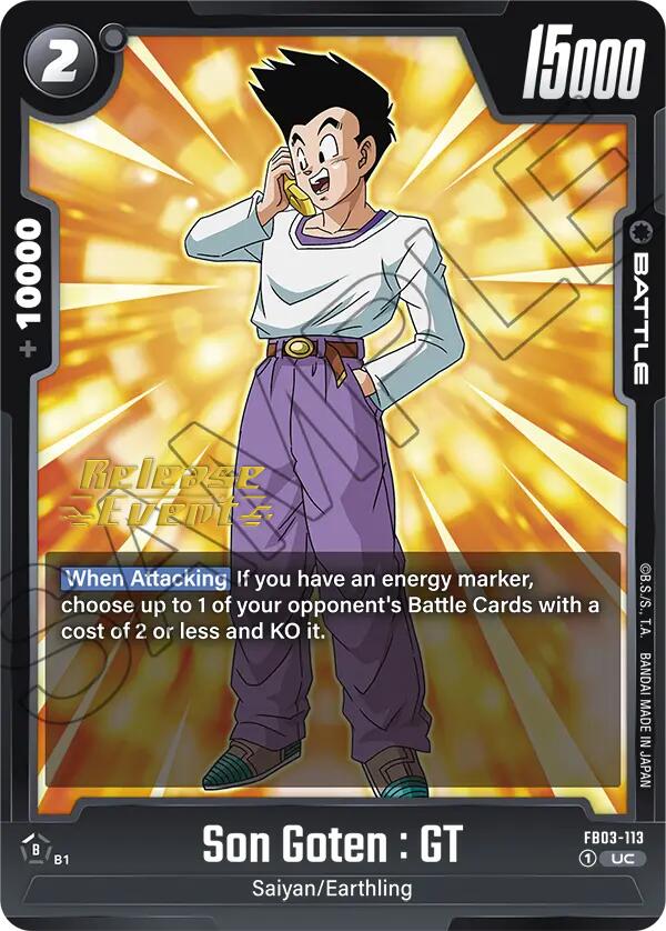 Son Goten : GT [Raging Roar Release Event Cards] Cheap