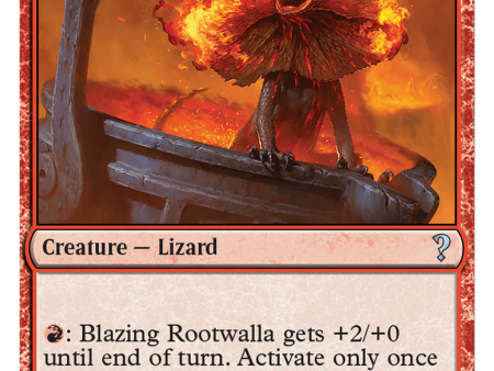 Blazing Rootwalla (White Border) [Mystery Booster 2] Online