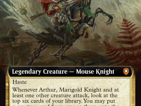 Arthur, Marigold Knight (Extended Art) [Bloomburrow Commander] on Sale