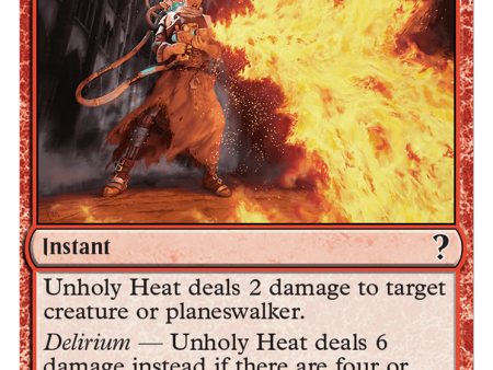 Unholy Heat (White Border) [Mystery Booster 2] For Sale