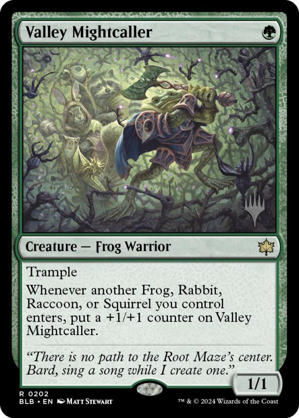 Valley Mightcaller (Promo Pack) [Bloomburrow Promos] Supply