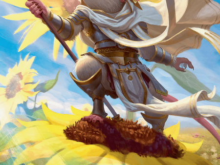 Elspeth, Sun s Champion Art Card (Gold-Stamped Signature) [Bloomburrow Art Series] Discount