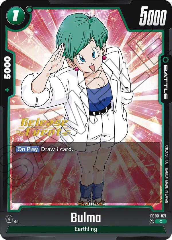 Bulma (FB03-071) [Raging Roar Release Event Cards] Sale