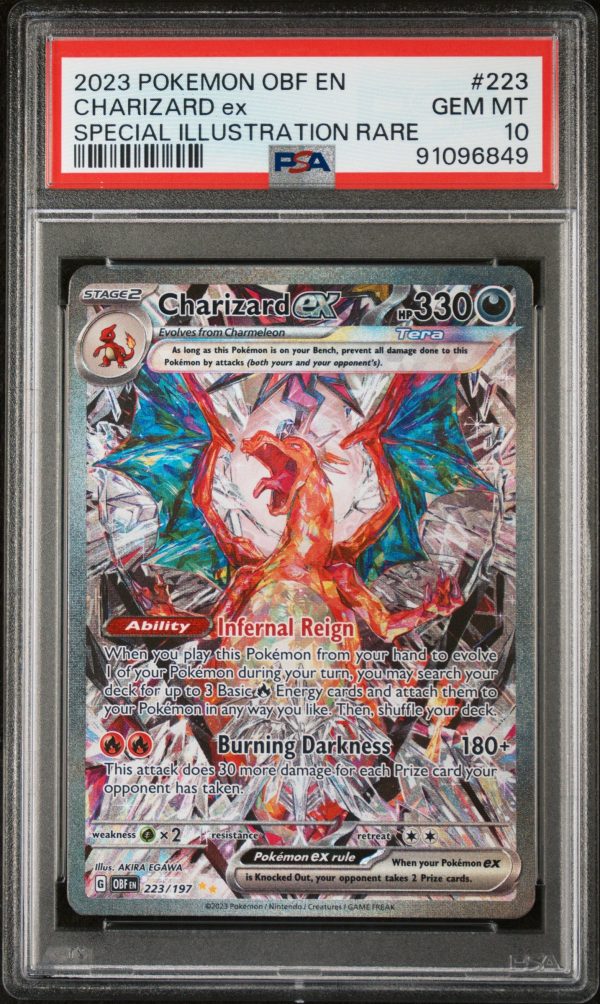 Charizard ex 223 197 Obsidian Flames PSA 10 91096849 Fashion