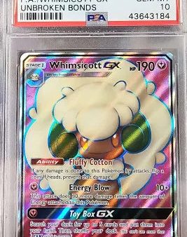 Whimsicott GX 206 214 Unbroken Bonds PSA 10 43643184 Fashion