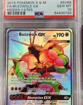 Buzzwole GX SV68 SV94 Hidden Fates PSA 10 54400720 Hot on Sale