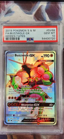 Buzzwole GX SV68 SV94 Hidden Fates PSA 10 54400720 Hot on Sale