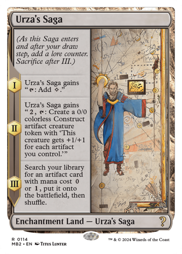 Urza s Saga (White Border) [Mystery Booster 2] Supply