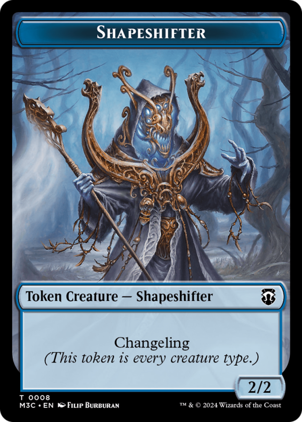 Dragon    Shapeshifter (0008) Double-Sided Token [Modern Horizons 3 Commander Tokens] on Sale