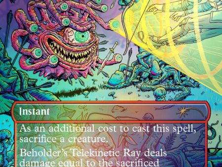 Beholder s Telekinetic Ray - Fling (Rainbow Foil) [Secret Lair Drop Series] Online Hot Sale