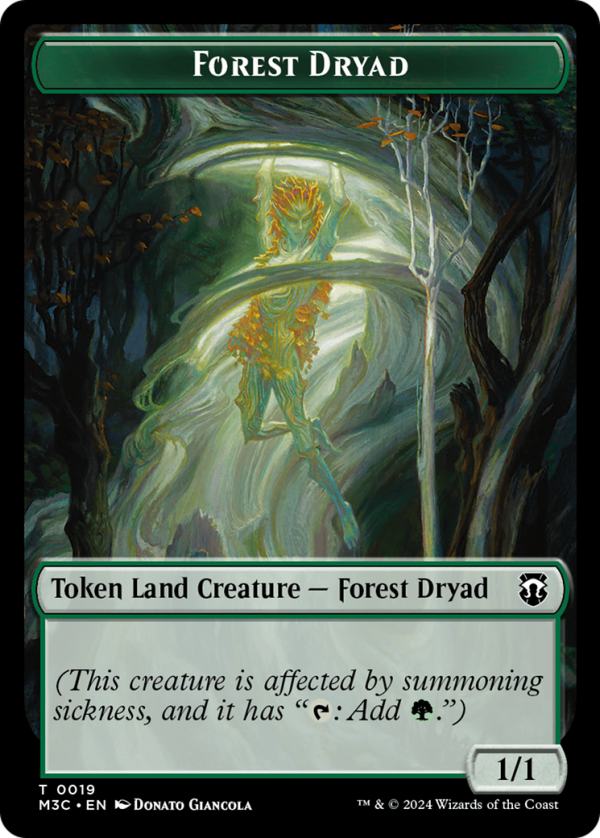 Boar (Ripple Foil)    Forest Dryad Double-Sided Token [Modern Horizons 3 Commander Tokens] on Sale