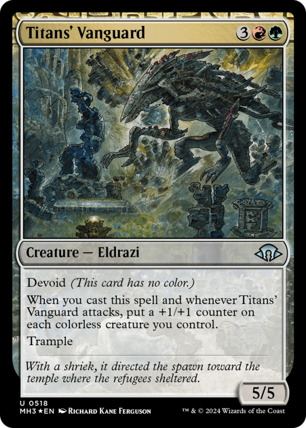 Titans  Vanguard (Ripple Foil) [Modern Horizons 3] Sale