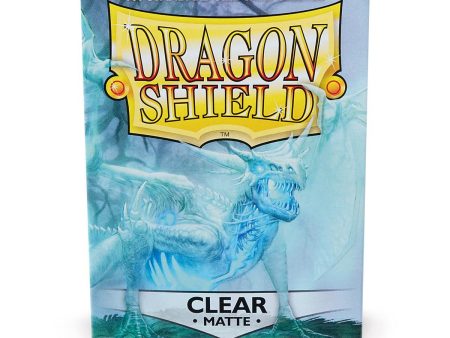 Dragon Shield: Standard 100ct Sleeves - Clear (Matte) For Cheap