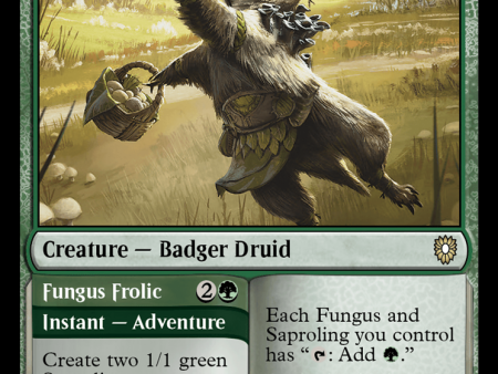 Brightcap Badger    Fungus Frolic [Bloomburrow Commander] Sale