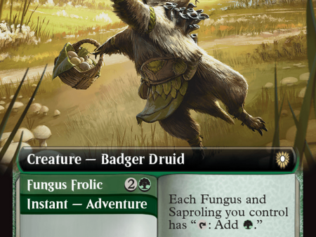 Brightcap Badger    Fungus Frolic (Extended Art) [Bloomburrow Commander] Discount