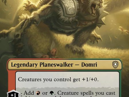 Domri, Anarch of Bolas (Borderless) [Bloomburrow Commander] For Sale