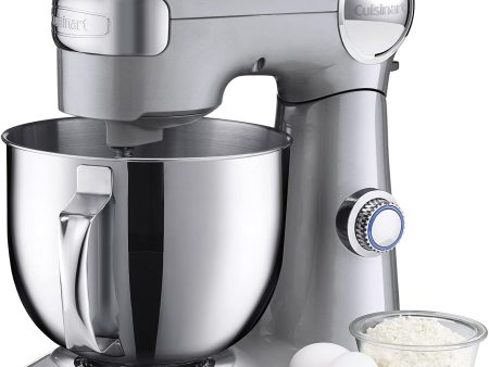 Cuisinart 5.5-Quart Stand Mixer, Brushed Chrome, Silver Lining - Certified Refurbished Online Hot Sale