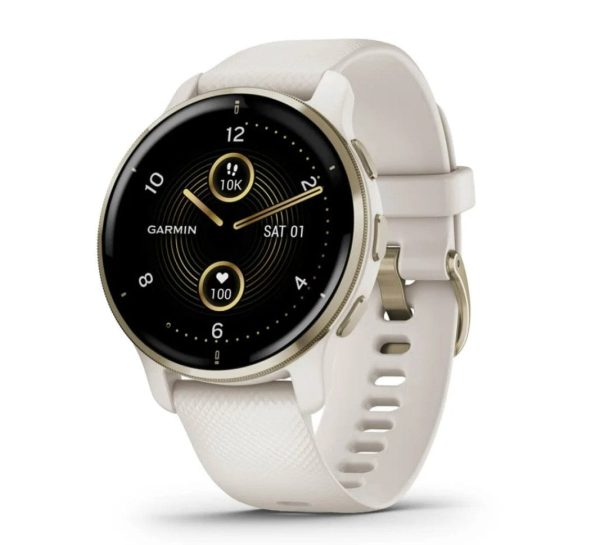 Garmin Venu 2 Plus Passivated GPS Smartwatch Gold - Certified Refurbished Hot on Sale