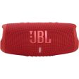 JBL Charge 5 Portable Waterproof Bluetooth Wireless Speaker, Red - Certified Refurbished on Sale