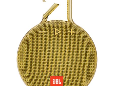 JBL Clip 3 Portable Bluetooth Speaker Yellow - Certified Refurbished Hot on Sale