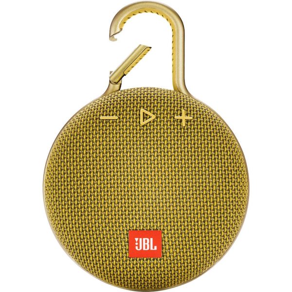 JBL Clip 3 Portable Bluetooth Speaker Yellow - Certified Refurbished Hot on Sale