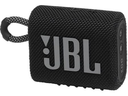 JBL Go 3 Portable Waterproof Bluetooth Speaker, Black - Certified Refurbished For Sale