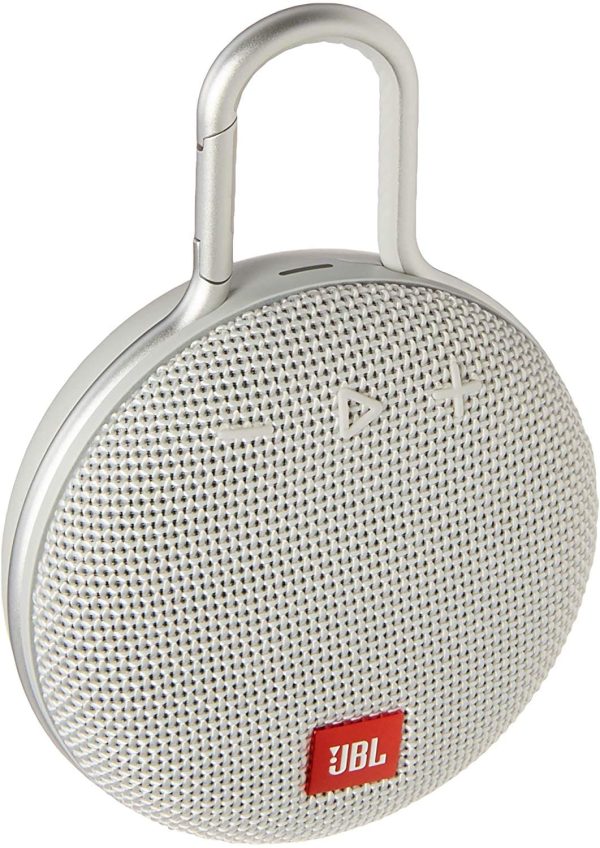 JBL Clip 3 Portable Bluetooth Speaker White - Certified Refurbished Discount