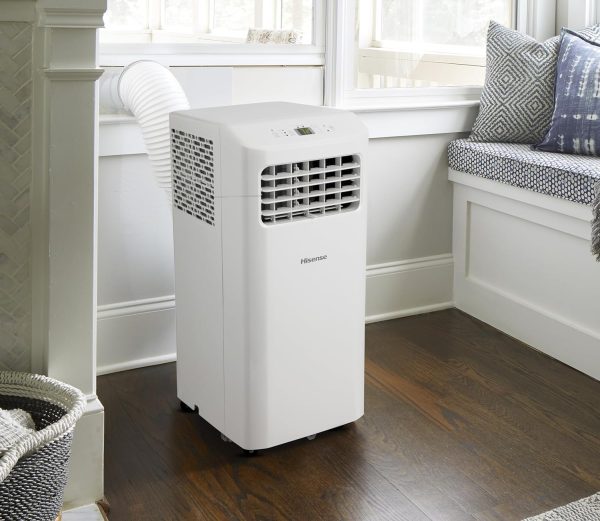 Hisense 150 sq.ft 5,000 BTU SACC   7,000 BTU ASHRAE Cooling, Fan, Dehumidifier Portable Air Conditioner - Certified Refurbished Online