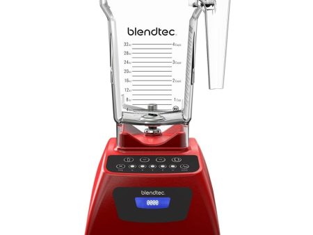 Blendtec Classic 575 FourSide 75oz Jar Blender, Poppy Red For Cheap