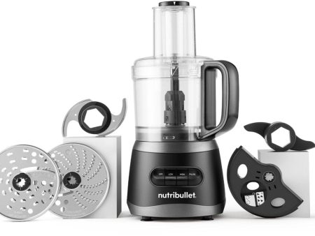 Nutribullet 7-Cup 450W Food Processor, Black Hot on Sale