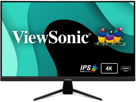 ViewSonic VX3267U-4K 4K UHD 32  65W USB C, HDR10 Content Support, Ultra-Thin Bezels IPS Monitor - Certified Refurbished Online Sale