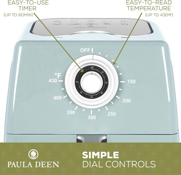 Paula Deen 8.5QT 1700 Watt Large Air Fryer, Rapid Air Circulation System, Sea Glass Online now