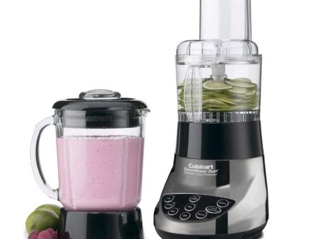 Cuisinart 3 Cup Smart Power Duet Blender Food Processor, Brushed Chrome - Certified Refurbished Online Hot Sale