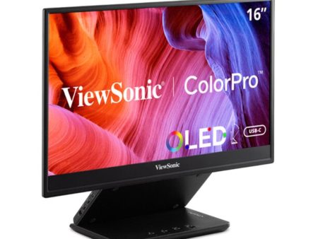 ViewSonic VP16-OLED 16  1080p 2 Way Powered 40W USB C Portable OLED Monitor - Certified Refurbished For Discount