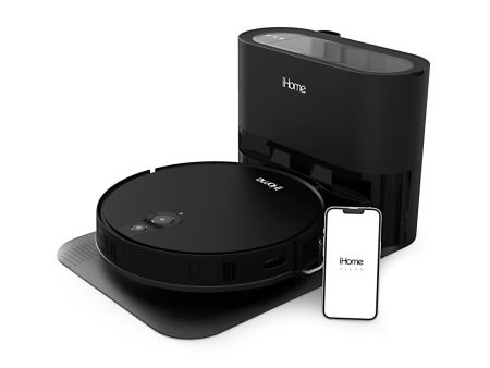 iHome AutoVac Eclipse Pro 3-in-1 Robot Vacuum & Vibrating Mop - Certified Refurbished Grade B For Sale