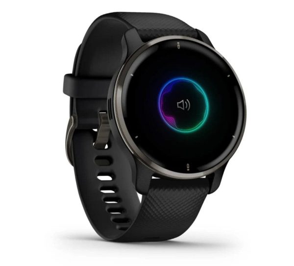 Garmin Venu 2 Plus Passivated GPS Smartwatch Black Slate - Certified Refurbished Online Sale