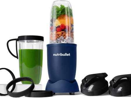 Nutribullet Pro 13-Piece 900W Single Serve Personal Blender, Matte Navy Blue For Cheap