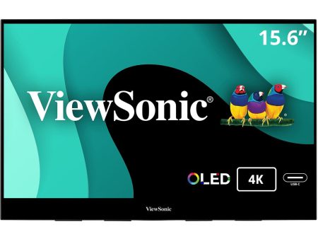 ViewSonic VX1655-4K-OLED 16  4K UHD 2 Way Powered 60W USB C, Mini HDMI, Dual Speakers Portable OLED Monitor - Certified Refurbished Fashion