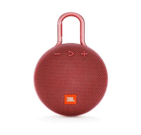 JBL Clip 3 Portable Waterproof Bluetooth Speaker, Red - Certified Refurbished Online