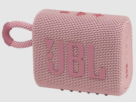 JBL Go 3 Portable Waterproof Bluetooth Speaker, Pink - Certified Refurbished For Cheap