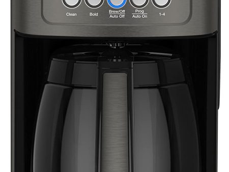 Cuisinart Perfectemp Coffee Maker, 14 Cup Programmable with Glass Carafe, Black Stainless Steel - Certified Refurbished For Cheap