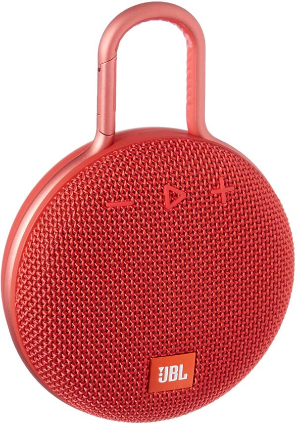 JBL Clip 3 Portable Waterproof Bluetooth Speaker, Red - Certified Refurbished Online