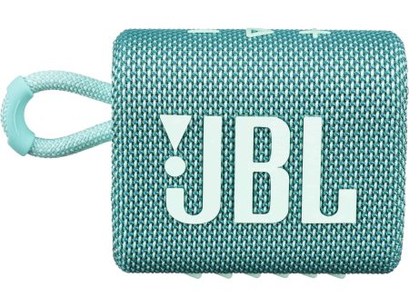 JBL Go 3 Portable Waterproof Bluetooth Speaker, Teal - Certified Refurbished Online now