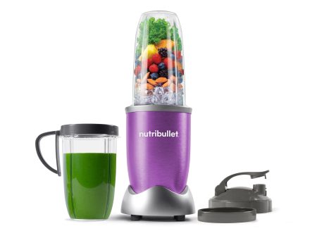 NutriBullet Pro 9-Piece 900W Single Serve Personal Blender, Purple Supply