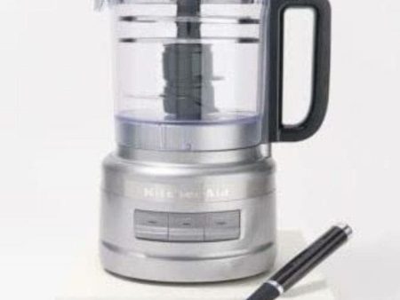 KitchenAid 9 Cup 3 Disks 2 Blades & Spatula Food Processor, Contour Silver Online Hot Sale