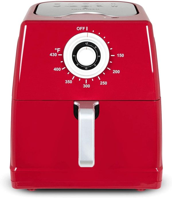 Paula Deen 8.5QT 1700 Watt Large Air Fryer, Rapid Air Circulation System, Red Cheap