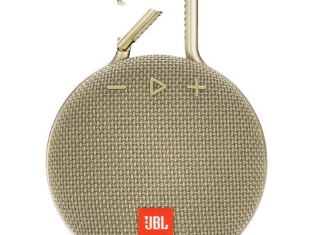 JBL Clip 3 Portable Waterproof Bluetooth Speaker, Sand - Certified Refurbished Online