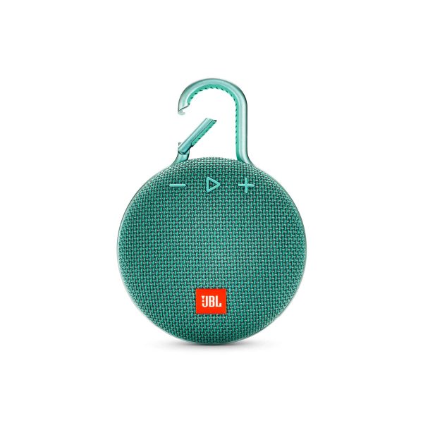 JBL Clip 3 Portable Waterproof Bluetooth Speaker, Teal - Certified Refurbished on Sale