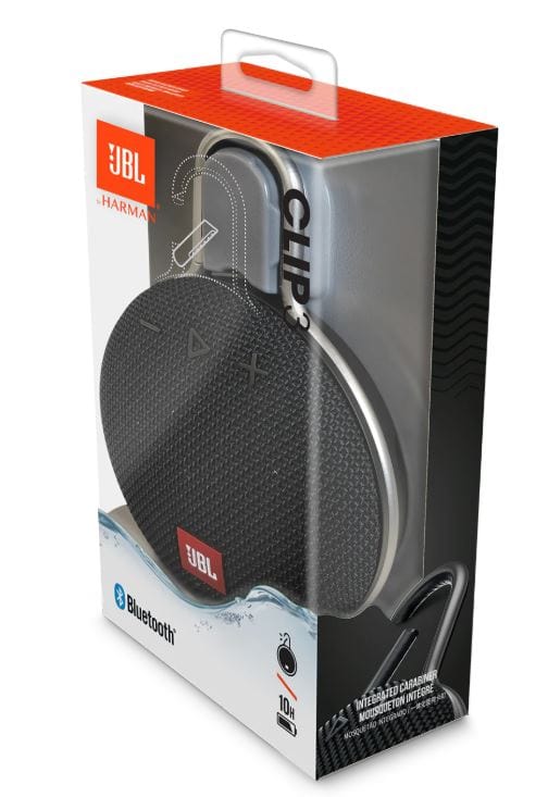 JBL Clip 3 Portable Waterproof Bluetooth Speaker, Black - Certified Refurbished Sale